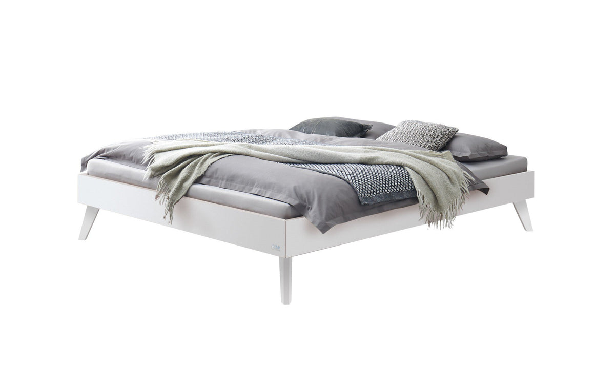 Hasena Calvari Bettgestell – 90 x 200 cm, 20 cm, MDF weiss deckend, lackiert