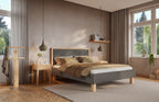 Hasena Amara Polsterbett – 140 x 200 cm, 25 cm, Pace grey
