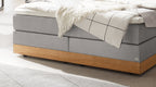 Hasena Alba Boxspringbett mit Stauraum – 160 x 200 cm, Elegance-Top, Pace sand
