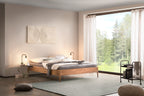 Hasena Lounge 18 Bettrahmen – 160 x 200 cm, Wildeiche natur, geölt