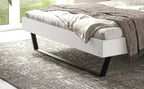 Hasena Romeo Bettgestell – 160 x 200 cm, 20 cm, MDF weiss deckend, lackiert