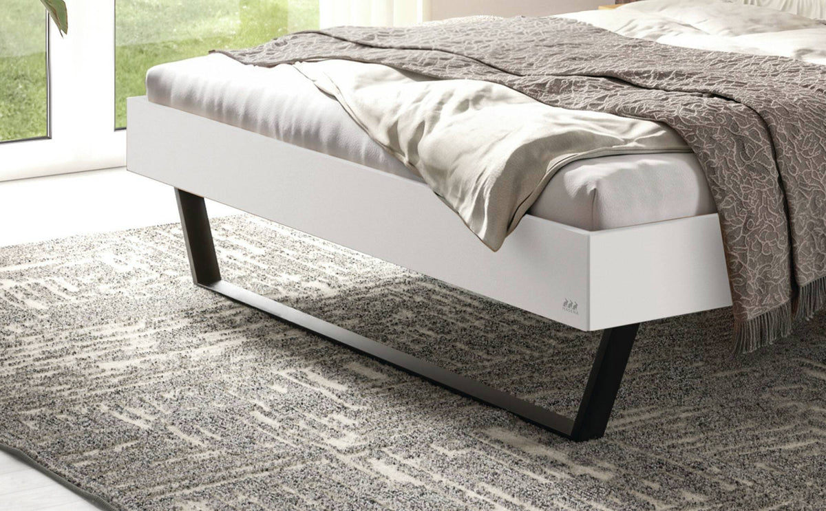 Hasena Romeo Bettgestell – 160 x 200 cm, 20 cm, MDF weiss deckend, lackiert