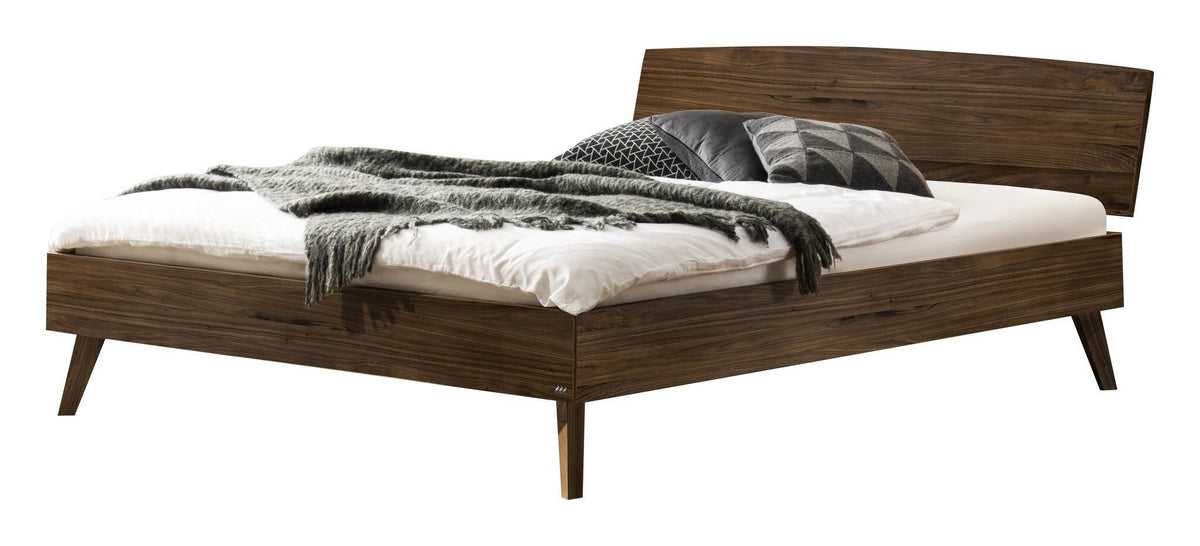 Hasena Sambuco Massivholzbett – 90 x 200 cm, 20 cm, Nussbaum, geölt