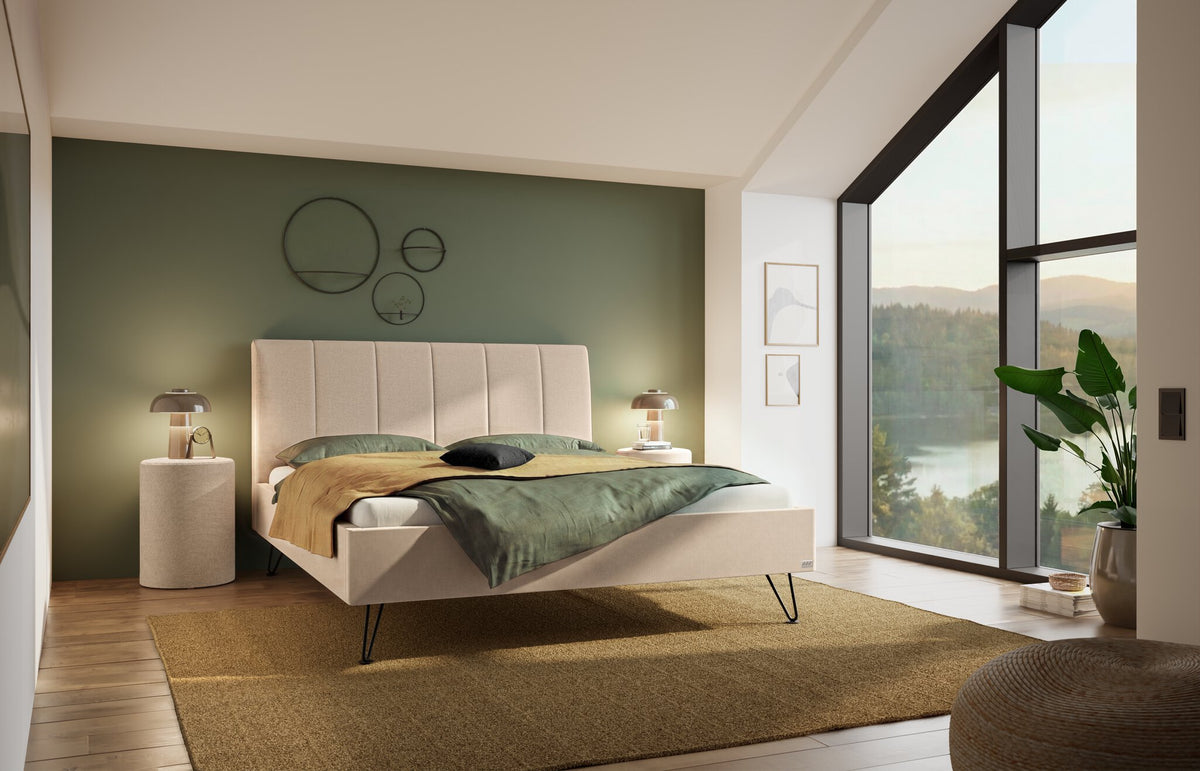 Hasena Noelia Polsterbett – 160 x 200 cm, Pace sand