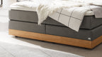 Hasena Alba Boxspringbett mit Stauraum – 160 x 200 cm, Elegance-Top, Pace light grey
