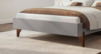 Hasena Renata Polsterbett – 160 x 200 cm, Fusshöhe 25 cm, Eiche bright, geölt, Pace sand