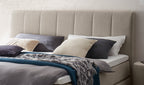 Hasena Pedrosa Boxspringbett mit Stauraum – 160 x 200 cm, Elegance-Top, Pace grey