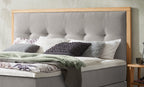 Hasena Cecilia Boxspringbett – 140 x 200 cm, Elegance-Top, Pace grey