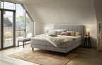 Hasena Donna Boxspringbett – 140 x 200 cm, Lovely-Top, Pace light grey