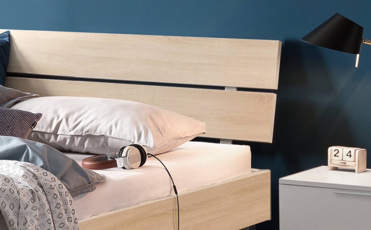 Hasena Rocco Bettgestell – 100 x 200 cm, 25 cm, Anthrazit