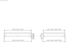 Hasena Pieve Bettgestell – 180 x 200 cm, 20 cm, MDF weiss deckend, lackiert