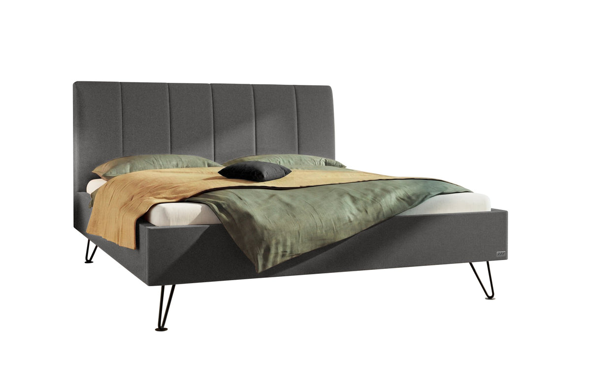Hasena Noelia Polsterbett – 140 x 200 cm, Pace grey