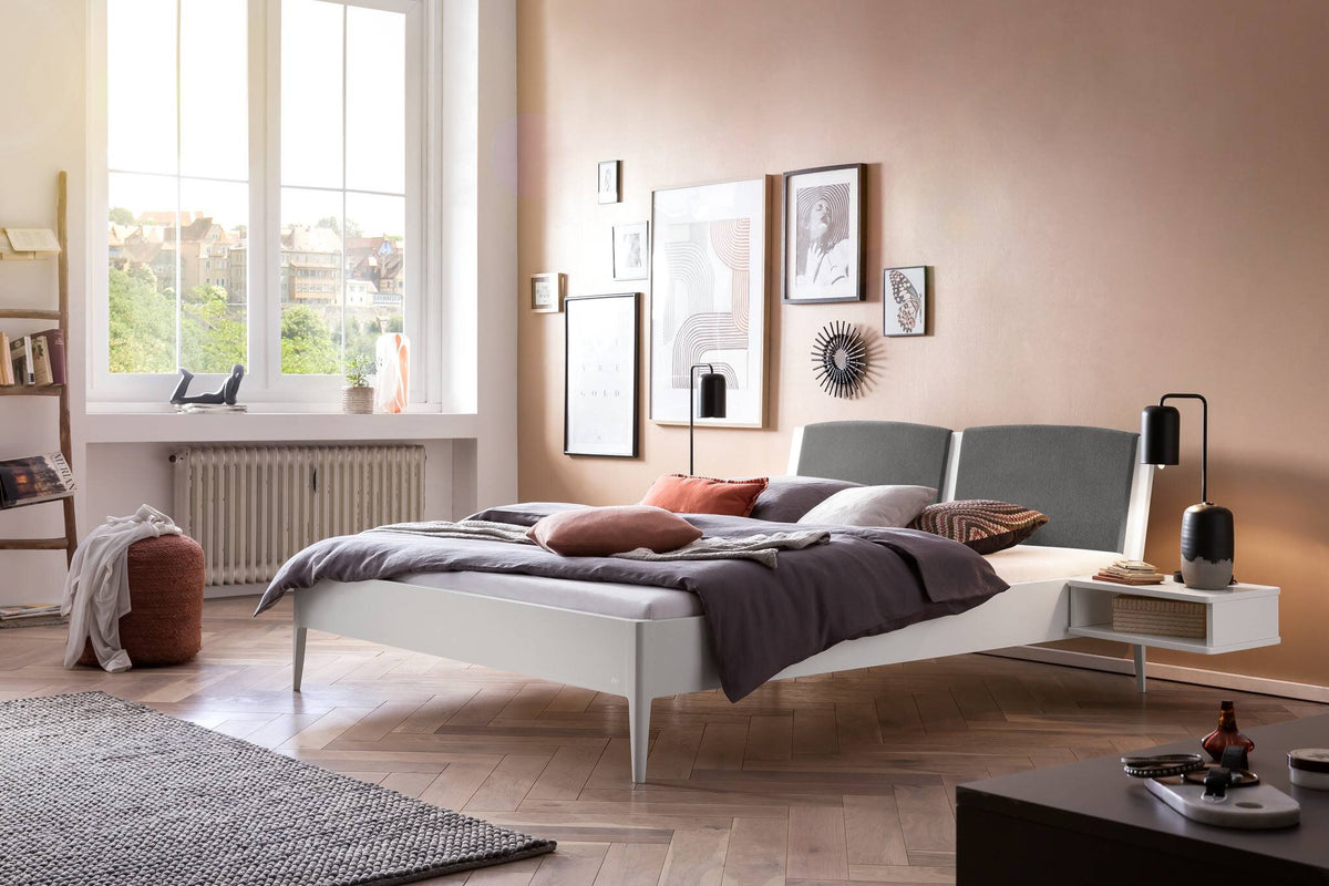 Hasena Lounge 18 Bettrahmen – 160 x 200 cm, MDF weiss deckend, lackiert
