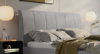 Hasena Cristina Polsterbett – 160 x 200 cm, 20 cm, Pace grey