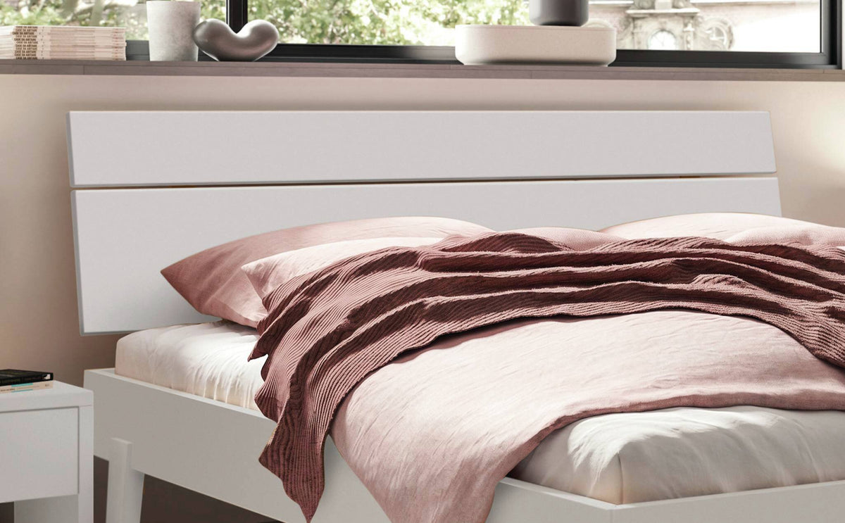 Hasena Imperia Bettgestell – 100 x 200 cm, 20 cm, MDF weiss deckend, lackiert