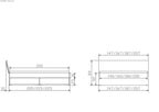 Hasena Gabriele Bett MDF mit Stauraum