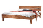 Hasena Aloa Massivholzbett – 90 x 200 cm, 20 cm, Akazie Vintage brown, lackiert
