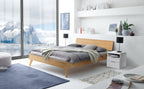 Hasena Ancona Bettgestell – 90 x 200 cm, 25 cm, Eiche bright, geölt
