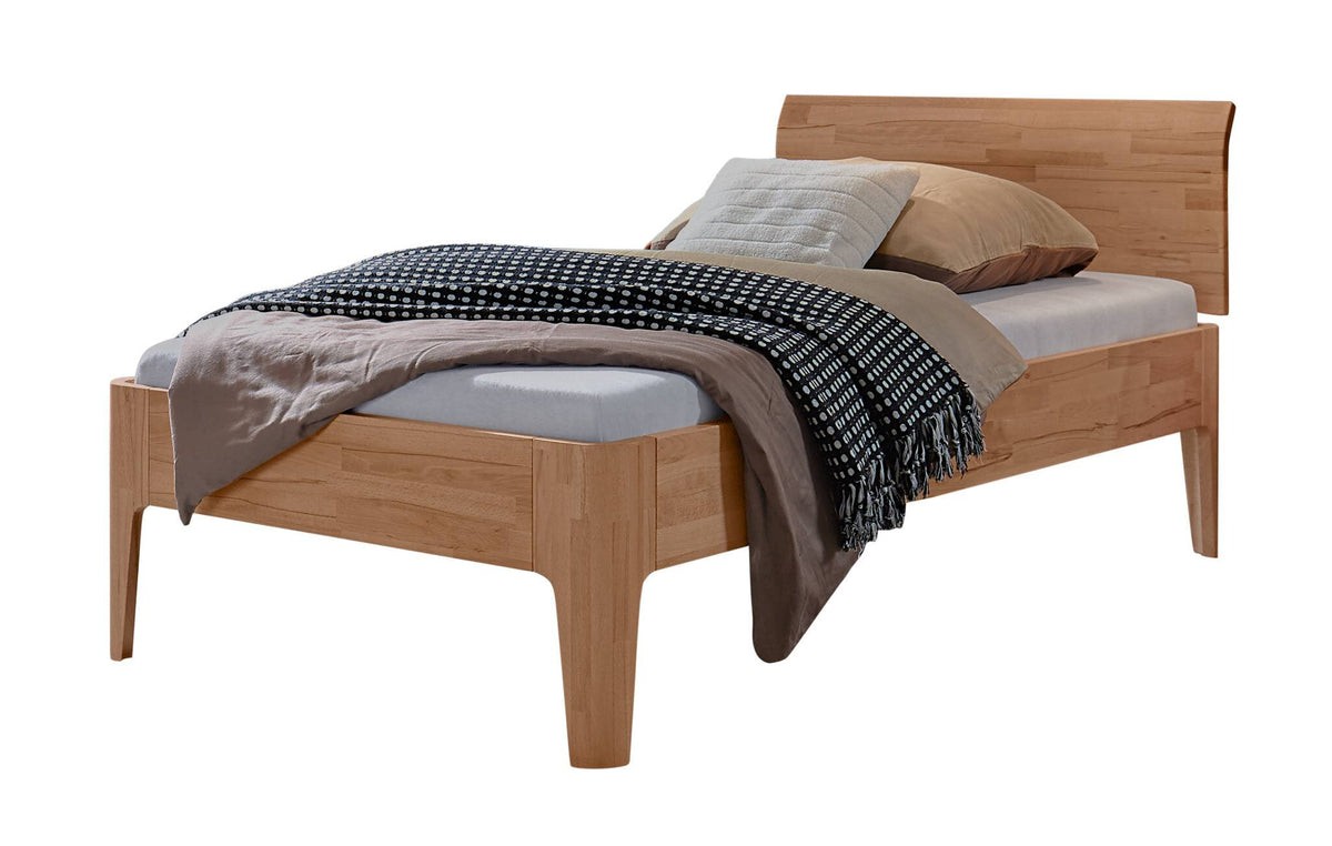 Hasena Xyvola Bettgestell – 90 x 190 cm, 25 cm, Kernbuche natur, geölt