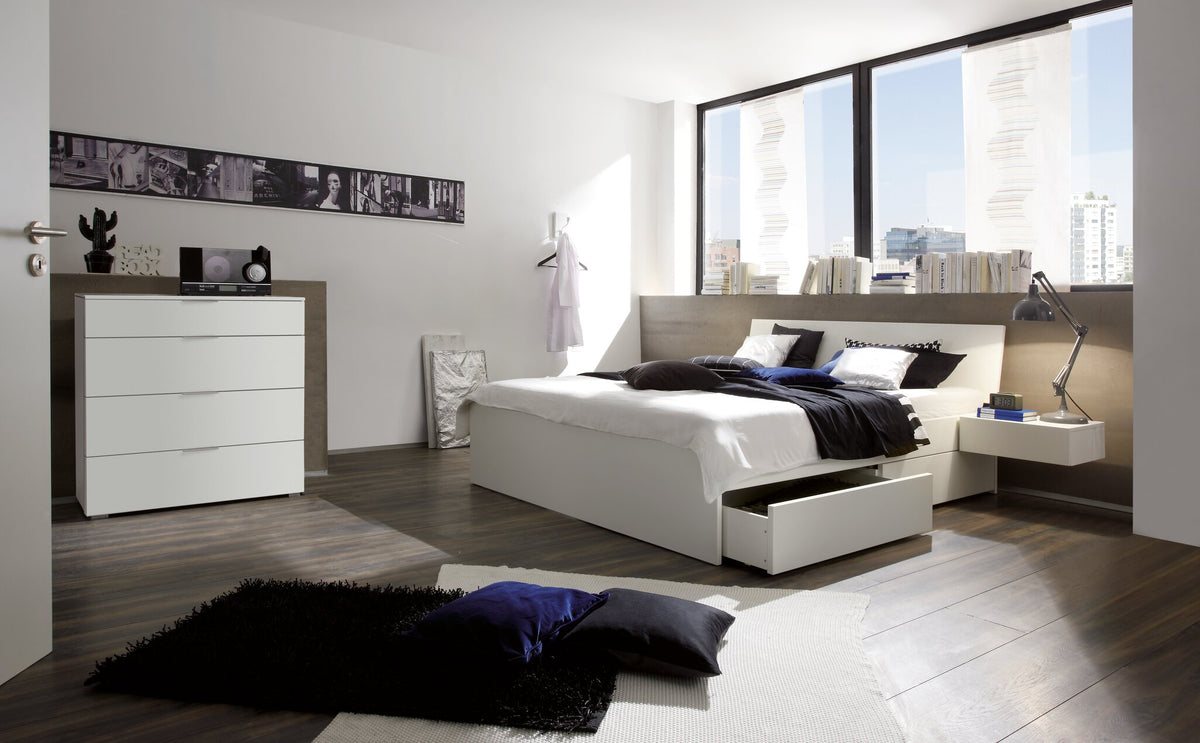Hasena Gabriele Bett MDF mit Stauraum – 160 x 200 cm