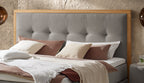 Hasena Marisol Boxspringbett – 160 x 200 cm, Glamour-Top, Monet steel