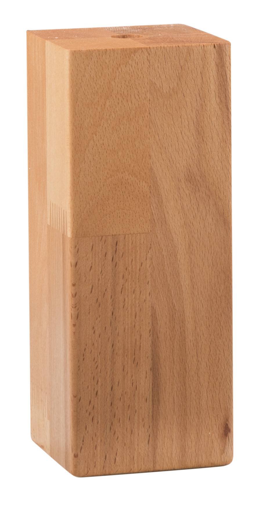 Hasena Tunca Bettfüsse – 20 cm, Kernbuche natur, geölt