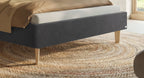 Hasena Leonor Polsterbett – 160 x 200 cm, 25 cm, Pace light grey
