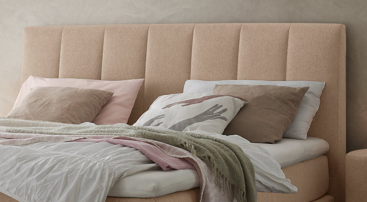 Hasena Reina Boxspringbett – 160 x 200 cm, Glamour-Top, Pace grey