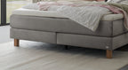 Hasena Reina Boxspringbett – 140 x 200 cm, Elegance-Top, Pace light grey