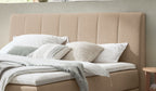Hasena Estela Boxspringbett – 160 x 200 cm, Glamour-Top, Pace grey