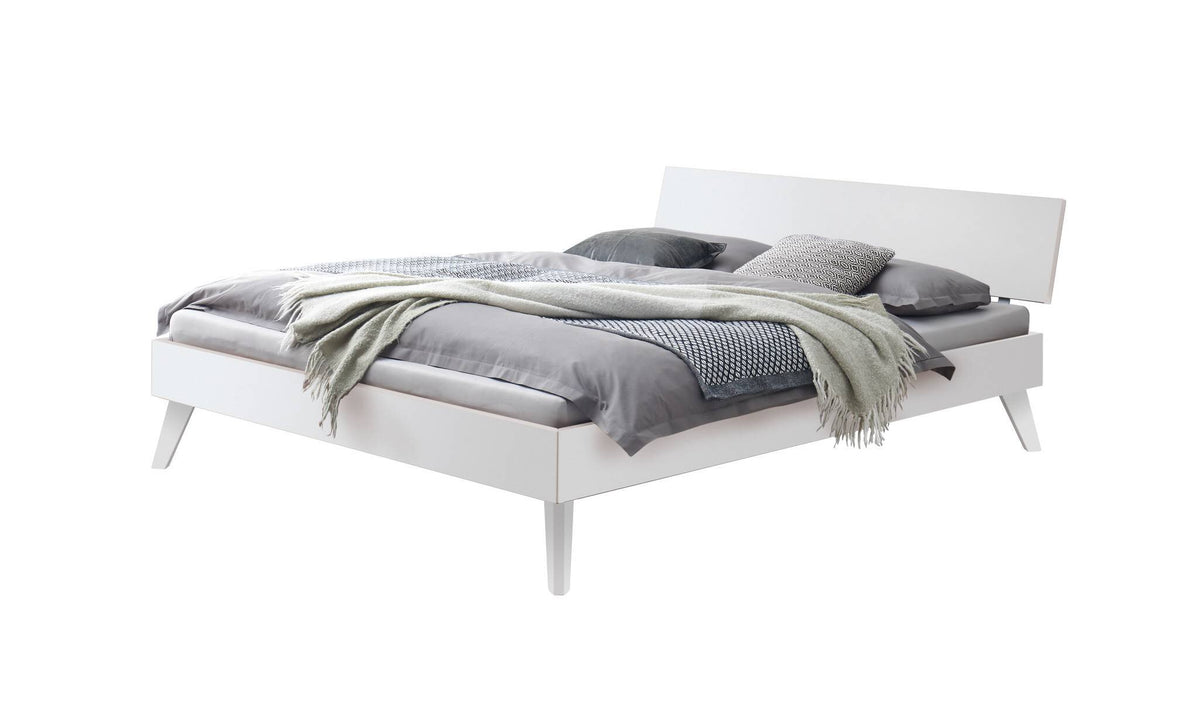 Hasena Ancona Bettgestell – 90 x 200 cm, 20 cm, MDF weiss deckend, lackiert