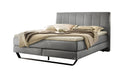 Hasena Ambra Boxspringbett – 140 x 200 cm, Glamour-Top, Monet steel