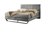 Hasena Ambra Boxspringbett – 140 x 200 cm, Glamour-Top, Monet steel