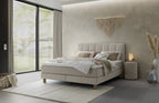 Hasena Reina Boxspringbett – 140 x 200 cm, Lovely-Top, Pace light grey