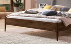 Hasena Pienza Bett mit Polsterkopfteil – 160 x 200 cm, 25 cm, MDF weiss deckend, lackiert