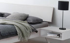 Hasena Ancona Bettgestell – 100 x 200 cm, 20 cm, MDF weiss deckend, lackiert