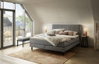 Hasena Donna Boxspringbett – 140 x 200 cm, Lovely-Top, Monet steel