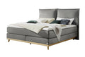 Hasena Imelda Boxspringbett – 140 x 200 cm, Glamour-Top, Monet steel