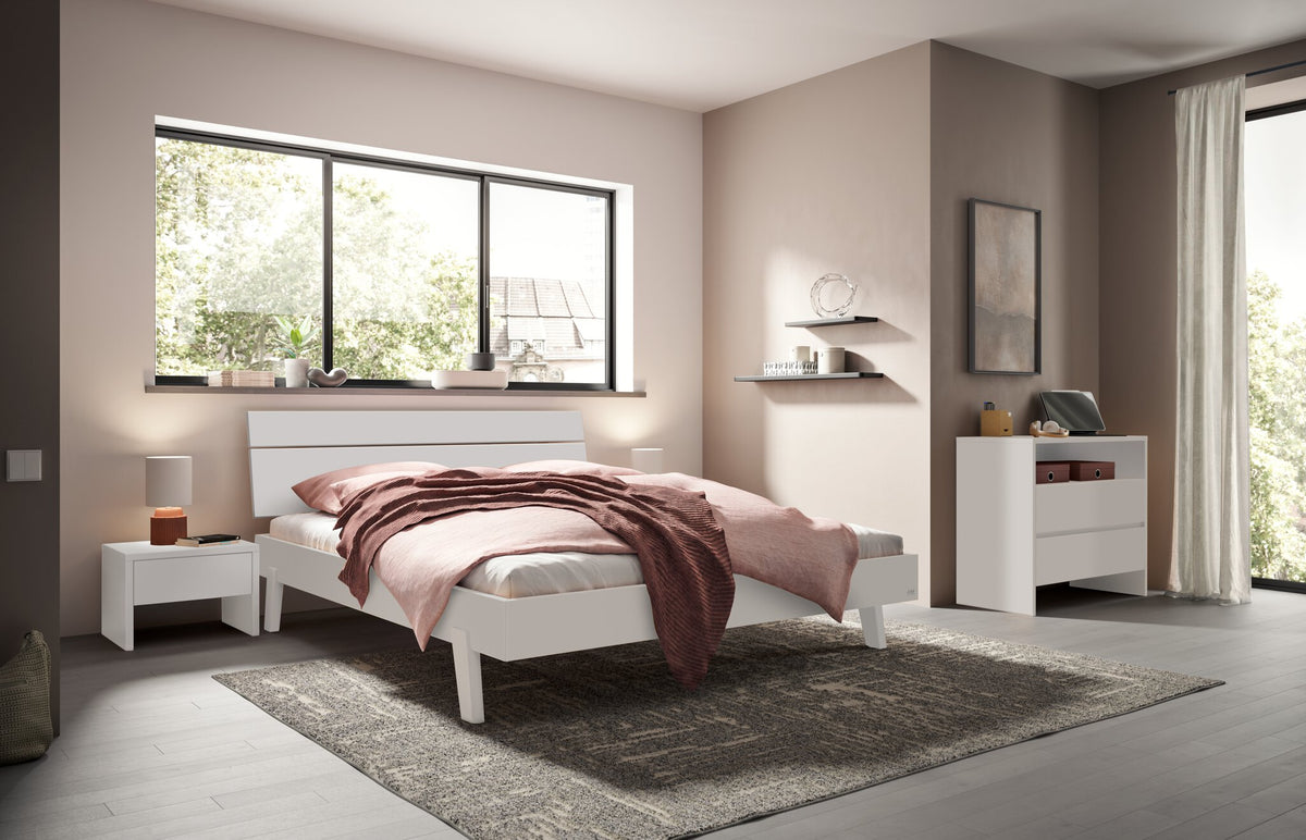 Hasena Lino Kopfteil – 140 cm, MDF weiss deckend, lackiert