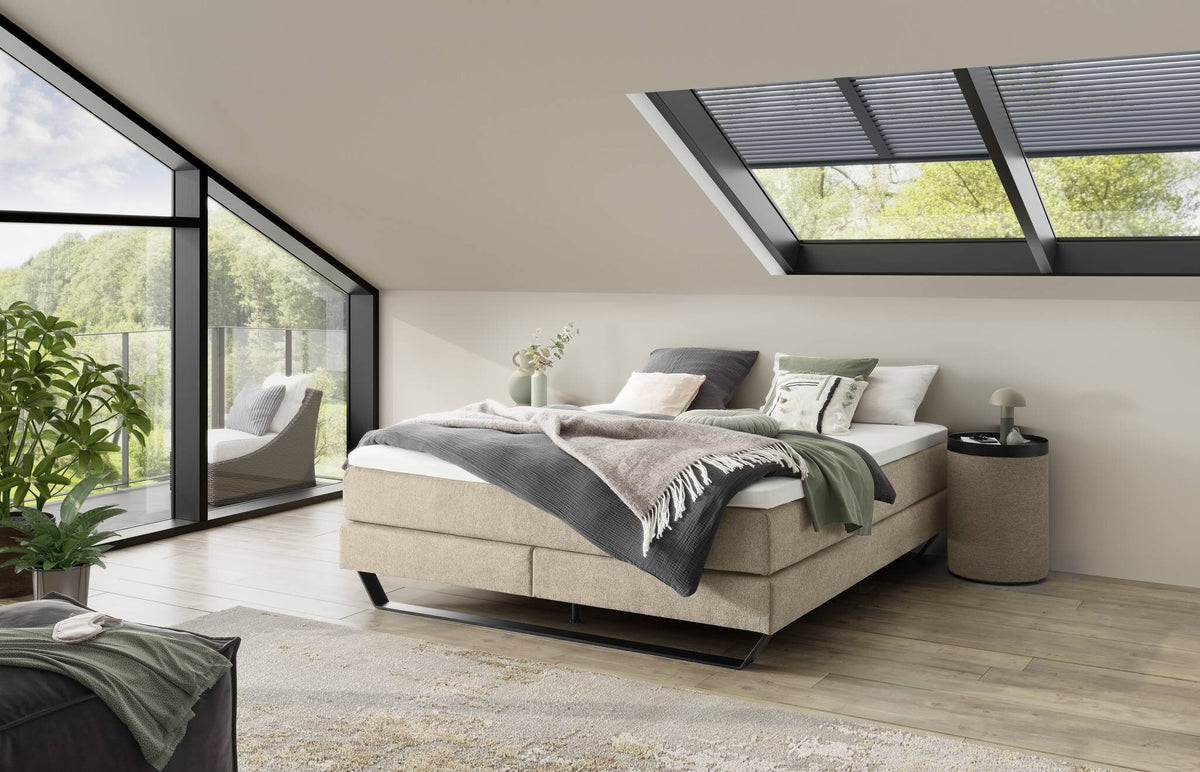 Hasena Julieta Boxspringbett – 140 x 200 cm, Lovely-Top, Pace sand
