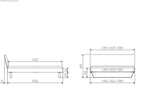 Hasena Clyo Bettgestell – 180 x 200 cm, 20 cm