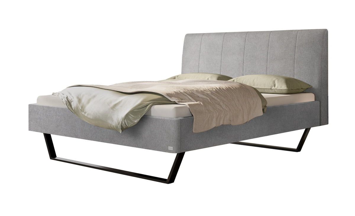 Hasena Juliana Polsterbett – 140 x 200 cm, 20 cm, Pace light grey