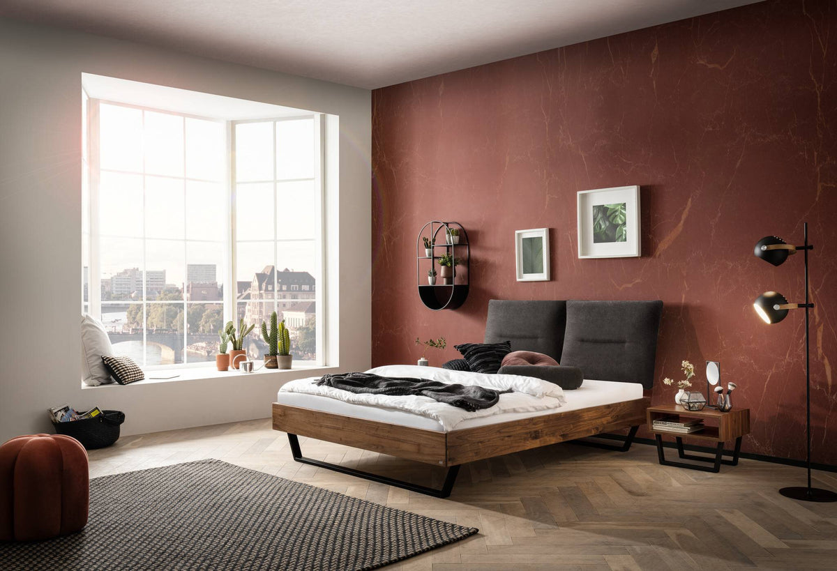 Hasena Totti Massivholzbett – 140 x 200 cm, 25 cm, Nussbaum, geölt