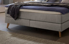 Hasena Fernanda Boxspringbett – 140 x 200 cm, Elegance-Top, Pace sand