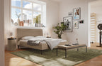 Hasena Carlinda Polsterbett – 140 x 200 cm, 25 cm, Pace sand