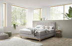 Hasena Estela Boxspringbett – 140 x 200 cm, Lovely-Top, Pace light grey