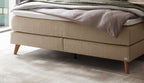Hasena Beatriz Boxspringbett – 140 x 200 cm, Elegance-Top, Pace sand