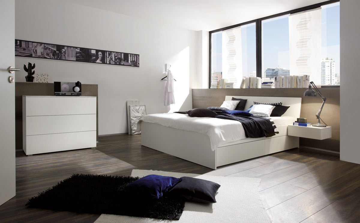 Hasena Gabriele Bett MDF mit Stauraum – 180 x 200 cm