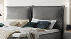 Hasena Imelda Boxspringbett – 140 x 200 cm, Elegance-Top, Monet steel