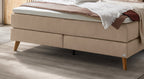 Hasena Marisol Boxspringbett – 160 x 200 cm, Glamour-Top, Pace sand
